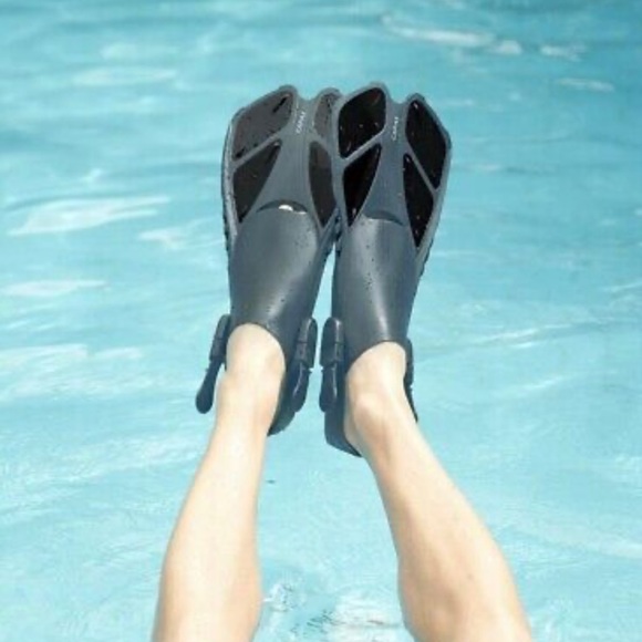 CAPAS Snorkel Fins Swim Fins Travel Short Adjustable for Snorkeling Size ML/XL - Picture 5 of 9